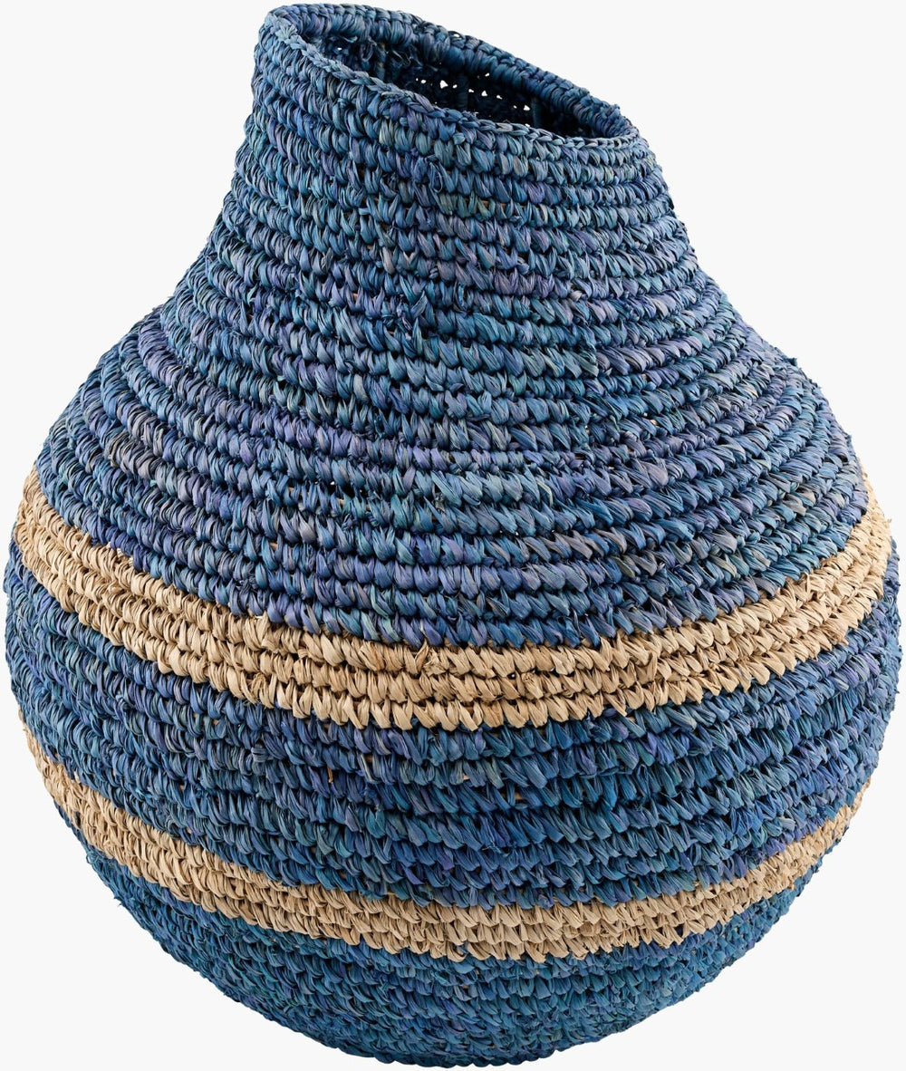 Surya Ishani Handcrafted Rattan Woven Basket Vase Bohemian Organic Accent for Any Room ISHA002-181616