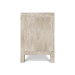 Bernhardt Bernhardt Prado Nightstand Tawny Wire-Brushed Oak Veneer, Coffered Resin Fronts, Usb Charging 324233A