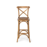 Wooden Cross Back Barstool EFS81571 Park Hill