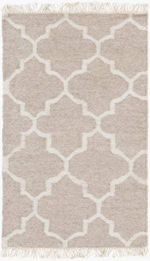 Surya Isle Isl-3001 Handmade 2' X 3' Rustic Wool Rug – Cozy, Durable Décor For Your Home's Charm! Tan Wool,Viscose Isl3002-23