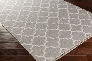 Surya Isle Isl-3001 Handmade 2' X 3' Rustic Wool Rug – Cozy, Durable Décor For Your Home's Charm! Charcoal Wool,Viscose Isl3003-810