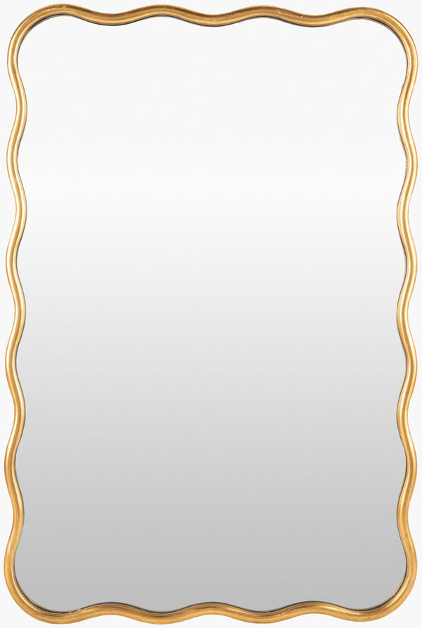 Surya Ismenia Mid-century Modern 36" X 24" Accent Mirror – Effortless Sophistication For Your Home Decor! Frame, Gold Iron Ism001-3624