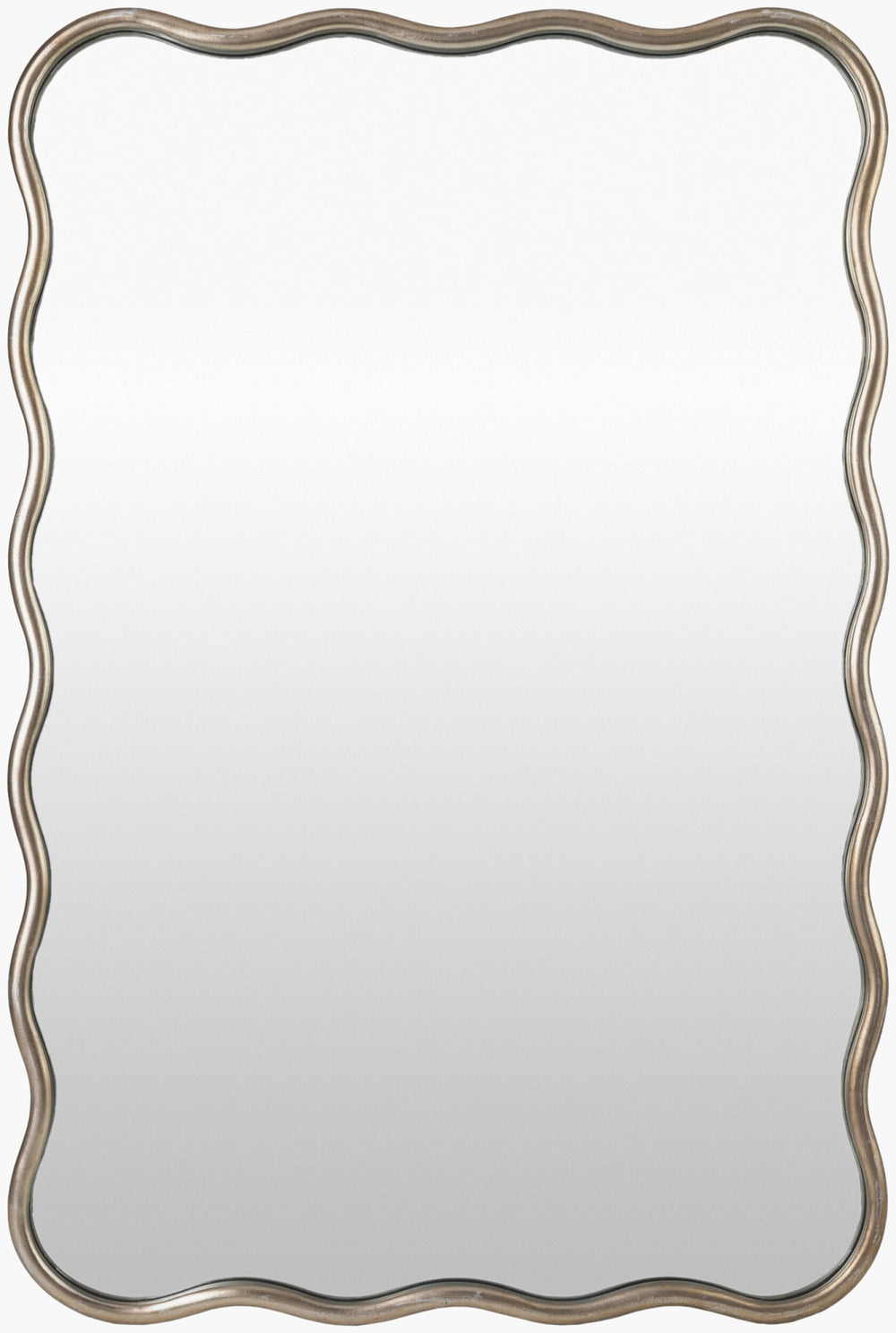 Surya Ismenia Mid-century Modern 36" X 24" Accent Mirror – Effortless Sophistication For Your Home Decor! Frame, Metallic ,Silver Iron Ism002-3624