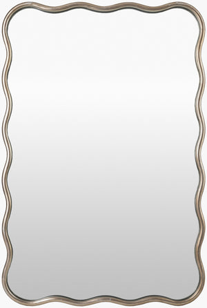 Surya Ismenia Mid-century Modern 36" X 24" Accent Mirror – Effortless Sophistication For Your Home Decor! Frame, Metallic ,Silver Iron Ism002-3624