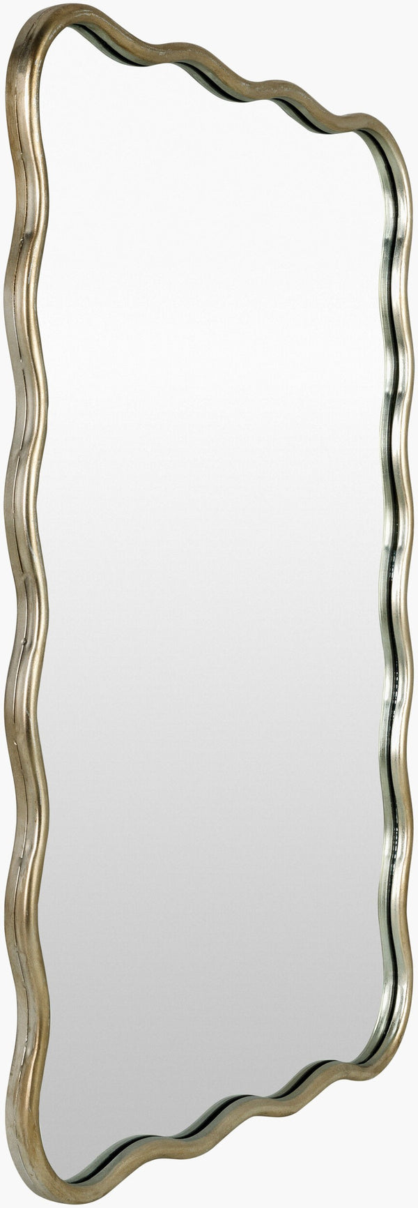 Surya Ismenia Mid-century Modern 36" X 24" Accent Mirror – Effortless Sophistication For Your Home Decor! Frame, Metallic ,Silver Iron Ism002-3624