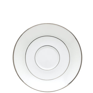 Lenox Opal Innocence Stripe Saucer White, WHITE BONE CHINA 806501