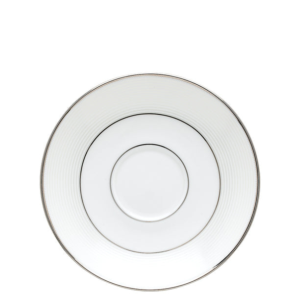Lenox Opal Innocence Stripe Saucer White, WHITE BONE CHINA 806501