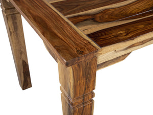 Porter Designs Porter Taos Solid Sheesham Wood 54" Square Counter Table - Timeless Craftsmanship & Artful Design Natural Wood 07-196-08-9027nl