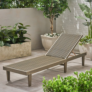 English Elm Nadine Outdoor Chaise Lounge Cushion Water Resistant Full Body Patio Coverage Grey 63493.00WTCGRY2-CUSH-DGRY