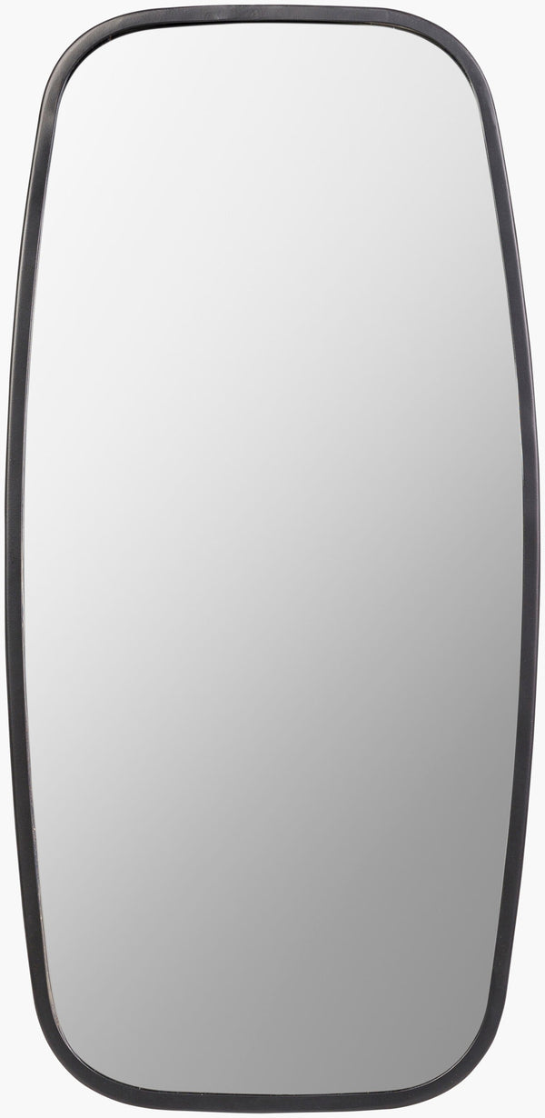Surya Inverness 31” Modern Metal Accent Mirror - Versatile Vertical/Horizontal Design For Any Room Decor Frame, Black Iron Iss002-3115
