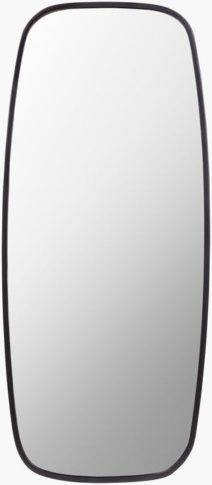Surya Inverness 31” Modern Metal Accent Mirror - Versatile Vertical/Horizontal Design For Any Room Decor Frame, Black Iron Iss002-4218