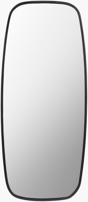 Livabliss Inverness Geometric Metal Wall Mirror Slim Frame for Entryway or Living Room Decor Black 42"H x 18"W x 1"D ISS002-4218