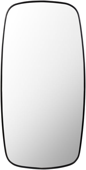 Inverness ISS-002 55"H x 28"W x 1"D Full Length Mirror ISS002-5528  Frame: Black Surya