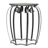 Christopher Knight Home® - Noble House - Wiers Modern Industrial Handcrafted Mango Wood Side Table, Gray and Black