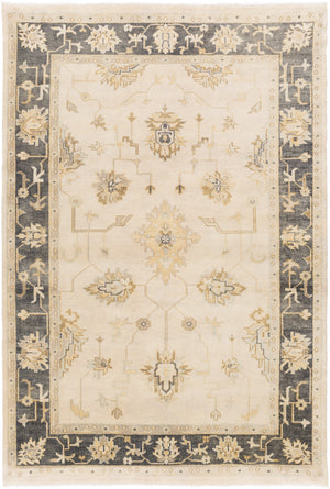 Istanbul IST-1003 5'6" x 8'6" Handmade Rug IST1003-5686  Light Beige, Dark Green, Olive, Brown Surya