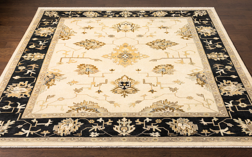 Istanbul IST-1003 5'6" x 8'6" Handmade Rug IST1003-5686  Light Beige, Dark Green, Olive, Brown Surya