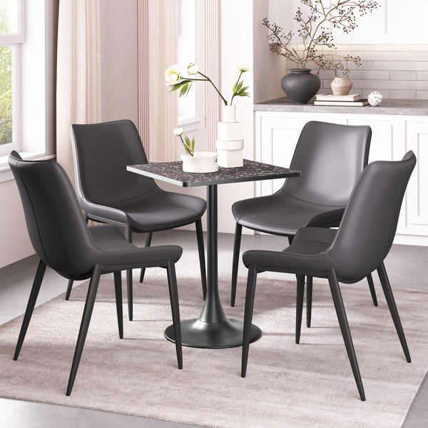 Zuo Modern Spot Bistro Table – Modern Elegance For Your Home Decor, Chic Mdf And Steel Design For Versatile Use Black Mdf,Steel 110411-zuo-modern