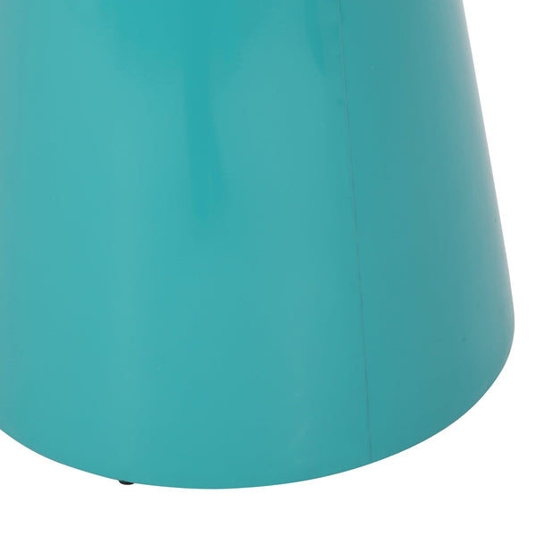English Elm Outdoor Powder-coated Iron Pedestal Side Table for Patio and Lounge Spaces 73615.00T