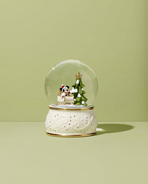 Lenox Mickey Mouse Snow Globe Blue, IVORY PORCELAIN 896328