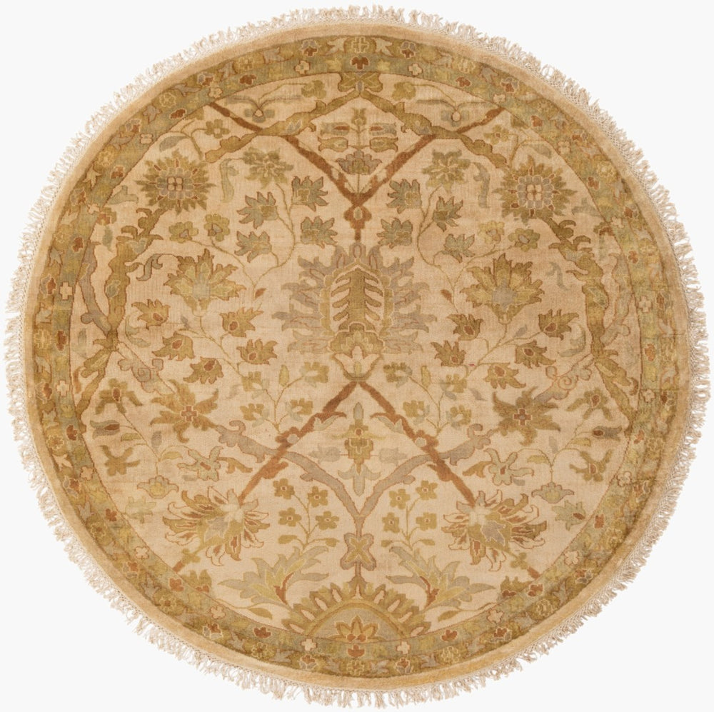 Surya Adana 8' X 8' Luxurious Handmade Wool Rug - Elegant Design, Medium Pile, Perfect For Home Decor  Nz Wool It9006-8rd