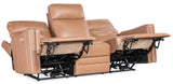 Twain Zero Gravity Power Sofa w/Power Headrest and Lumbar Brown SS645-PHZL3-080 Hooker Furniture