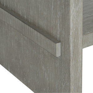 Bernhardt Bernhardt Cerused Acacia Nightstand With Soft-Closing Drawer, Usb Charging And Open Shelf Light Shale 28"W x 20"D x 29.13"H 306217