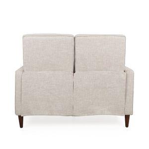 English Elm Christopher Knight Home® - DOUBLE Recliner Fabric Sofa with Plush Cushions and Space-Saving Design for Living Rooms, 49"L Wheat 72478.00FWHEAT