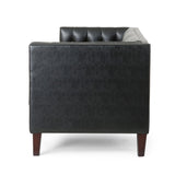 Christopher Knight Home® - Noble House - Pondway Contemporary Faux Leather Tufted 3 Seater Sofa