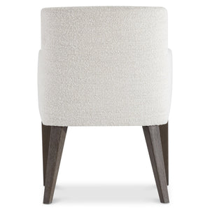 Bernhardt Bernhardt Outline Arm Chair — Casual Modern Upholstered Seat With Cassel Oak Legs, Performance Fabric 360544