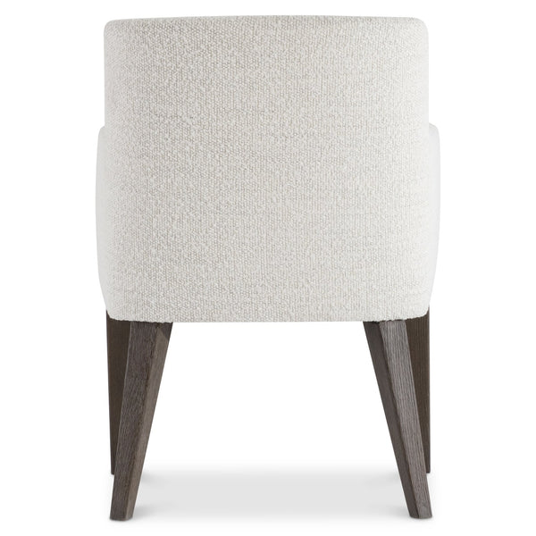 Bernhardt Bernhardt Outline Arm Chair — Casual Modern Upholstered Seat With Cassel Oak Legs, Performance Fabric 360544