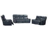 Parker House Parker Living Reed - Indigo Power Reclining Sofa Loveseat and Recliner Indigo Top Grain Leather with Match (X) MREE-321PHL-IND