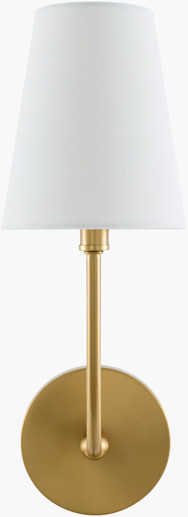 Livabliss Itaran Iron Wall Sconce with Cotton Shade Warm Ambient Glow for Bedroom or Hallway ITR-002