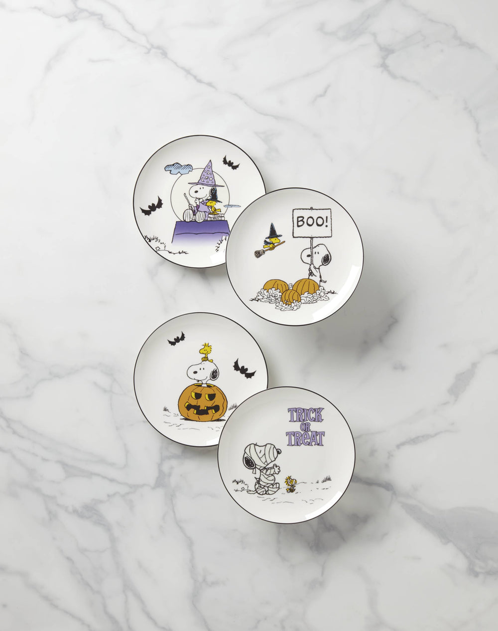 Lenox The Great Pumpkin Accent Plates, Set of 4 Multi, IVORY PORCELAIN 896688
