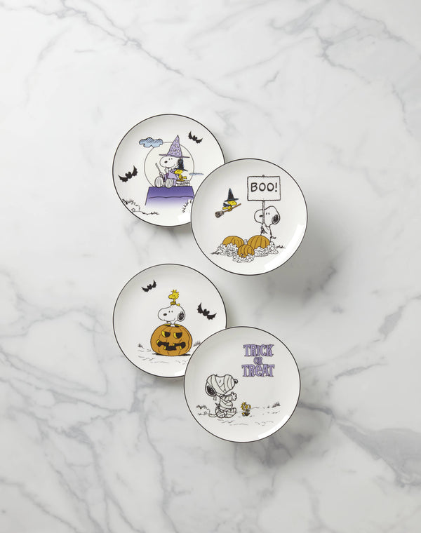 Lenox The Great Pumpkin Accent Plates, Set of 4 Multi, IVORY PORCELAIN 896688