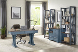 Parker House Americana Modern - Denim Functional File with Power Center Denim with Sable Wood Top Poplar Solids / Birch Veneers AME#342F-DEN