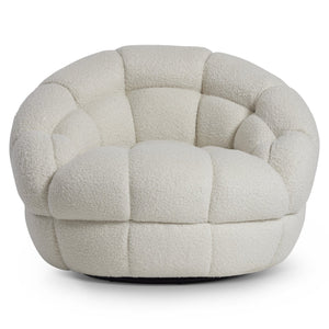 Bernhardt Bernhardt Coco Swivel Chair — Oversized Plush Channel Tufting, 360° Smooth Base For Luxe Comfort & Style B973SO
