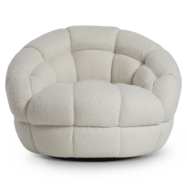 Bernhardt Bernhardt Coco Swivel Chair — Oversized Plush Channel Tufting, 360° Smooth Base For Luxe Comfort & Style B973SO