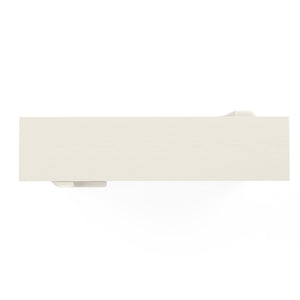 A.R.T. Furniture Blanc Contemporary Sofa Table With Glass Shelf - Alabaster & Burnished Bronze Finish For Style & Function White Parawood Solids,Resin,Metal,Glass 289307-1040