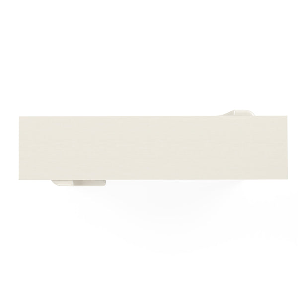 A.R.T. Furniture Blanc Contemporary Sofa Table With Glass Shelf - Alabaster & Burnished Bronze Finish For Style & Function White Parawood Solids,Resin,Metal,Glass 289307-1040