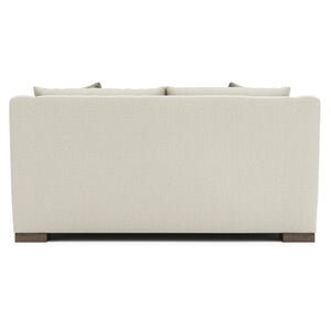 Bernhardt Bernhardt Gabi Loveseat In Luxe Bouclé Fabric — Curved Transitional Design, Plush Cushions & Wood Feet - Made to Order P7085B