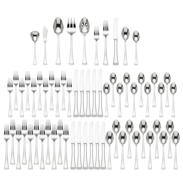 Lenox Portola 65-Piece Flatware Set Metallic, STAINLESS METAL 815486