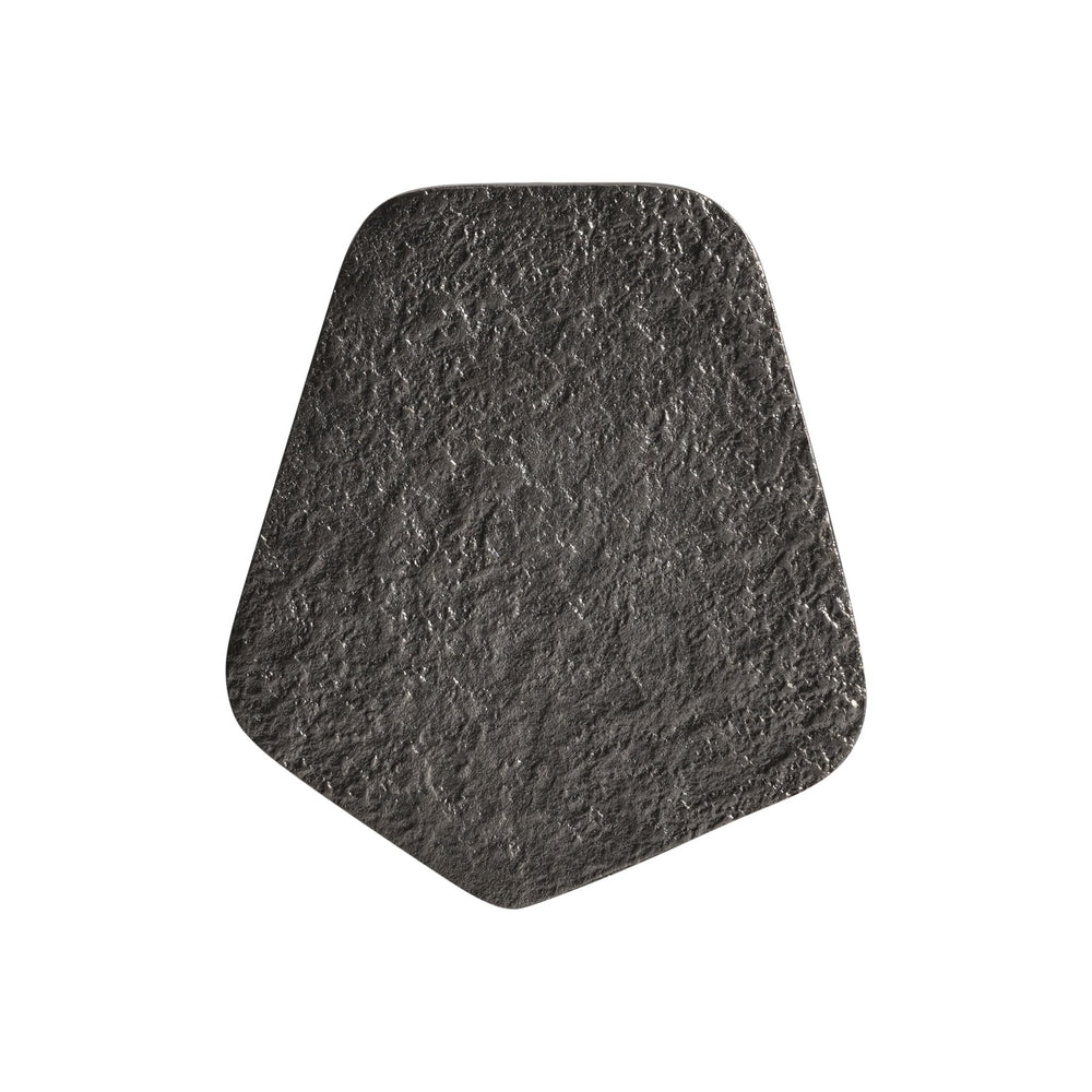 Bernhardt Lark Cast Aluminum Accent Table in Graphite — Sculptural Conical Base, Five-Sided Top, Durable Style 347421G