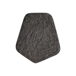 Bernhardt Bernhardt Lark Cast Aluminum Accent Table In Graphite Finish — Conical Base, Cantilevered Five‑Sided Top, Compact Modern Sculpture (23"H) 347421G