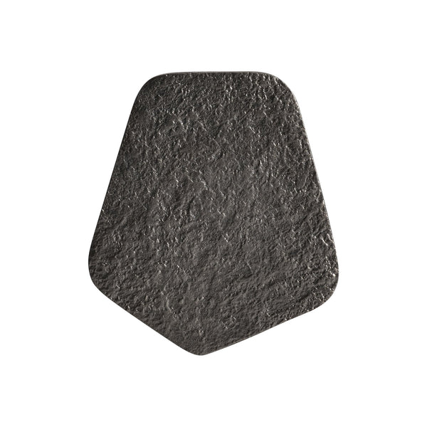 Bernhardt Bernhardt Lark Cast Aluminum Accent Table In Graphite Finish — Conical Base, Cantilevered Five‑Sided Top, Compact Modern Sculpture (23"H) 347421G