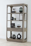 Scott Living Home Griffith Etagere Gray with Light Wood Finish P367DJ305 Pulaski Furniture