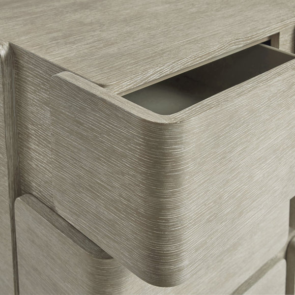 Bernhardt Bernhardt Arcadia Dresser In Wire-Brushed Clay Oak — Rustic-Modern 9-Drawer Wrap-Around Storage, Soft-Close 334054