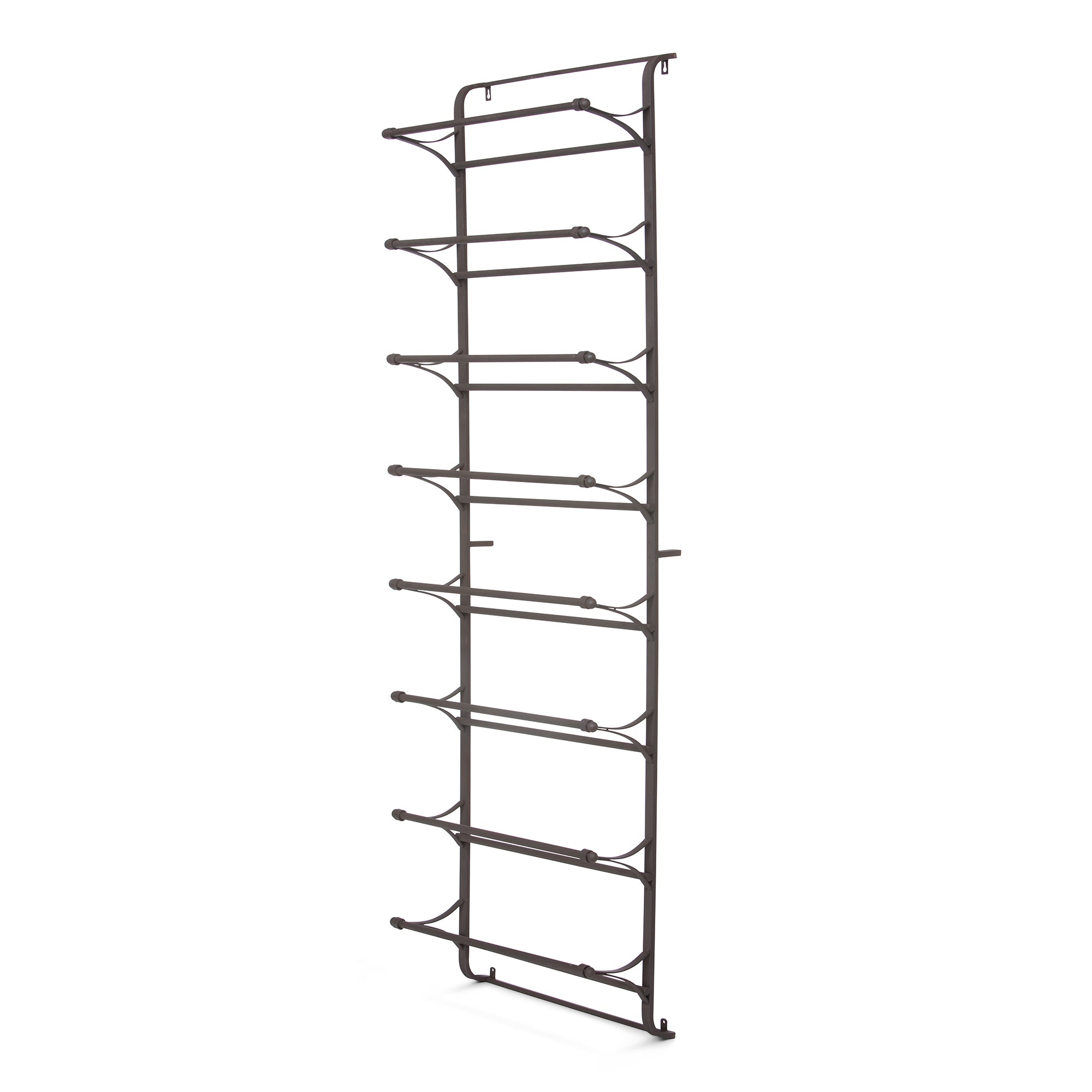 Rustic Metal Display Rack Metal Wall Display Rack - Rustic Iron Organizer for Newspapers, Quilts