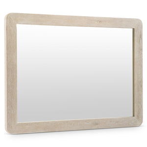 Bernhardt Bernhardt Antibes Mirror With Rustic Roz Oak Frame, Rounded Corners, Reversible Horizontal/Vertical Mounting 350334