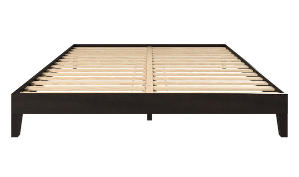 English Elm Steve Silver - Nix King Platform Bed Black with 6.5" Underbed Storage, 28-Slat Dual-Zone Support & Scratch-Proof Feet B081P156988