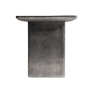 Bernhardt Bernhardt Argo Side Table With Graphite Cast Aluminum Teardrop Base, Square Top, Durable Outdoor-Friendly Finish 328404